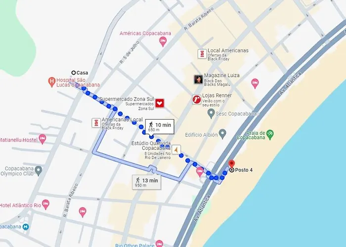 Espacoso Apartamento 2 Quartos Em Copacabana A 500M Da Praia E Metro